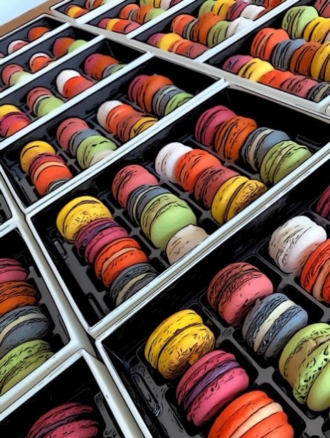 Macaron goût du roi 
ambachtelijk 
koop lokaal 
puurs 
Wintam 
Bornem