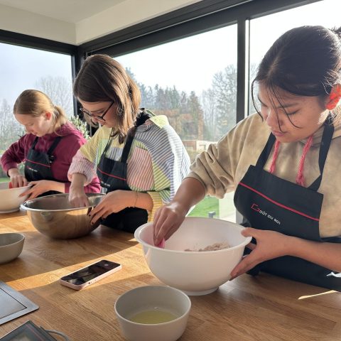 workshop macaron 
passie door geven 
Goût du roi 
opleiding